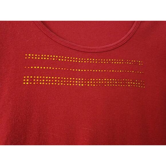 Sweater/Knit-Sanctuary Knits-Tangerine-Matching Rhinestones-Size MED - Picture 4 of 9